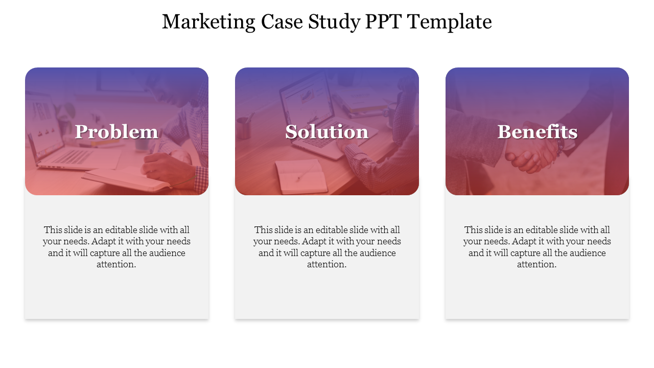 Promote your Marketing Case Study PPT Template Slides